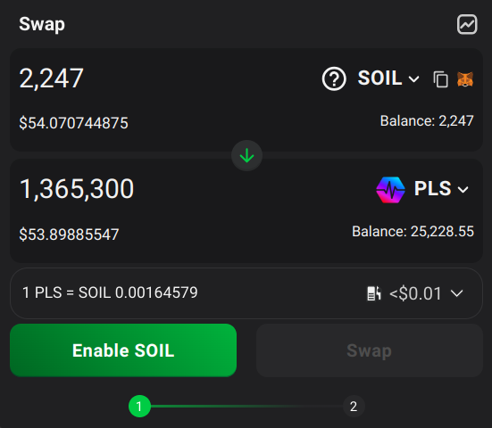 Enable SOIL to be swapped for PLS