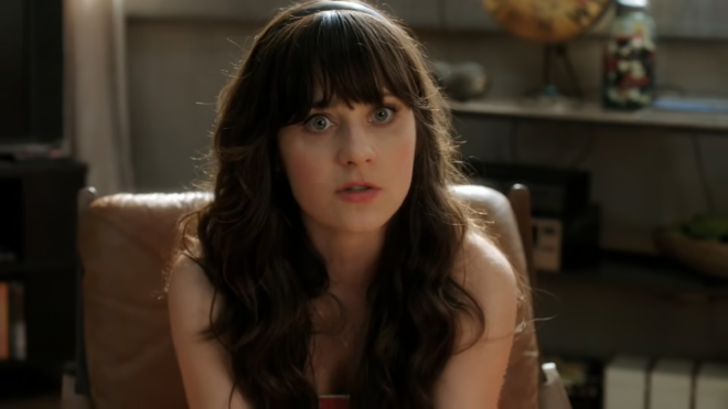 Transcoding quality example: New Girl S01E01 at -crf 38, -preset 8