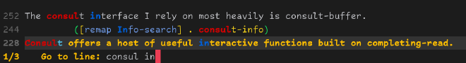 Consult-line example