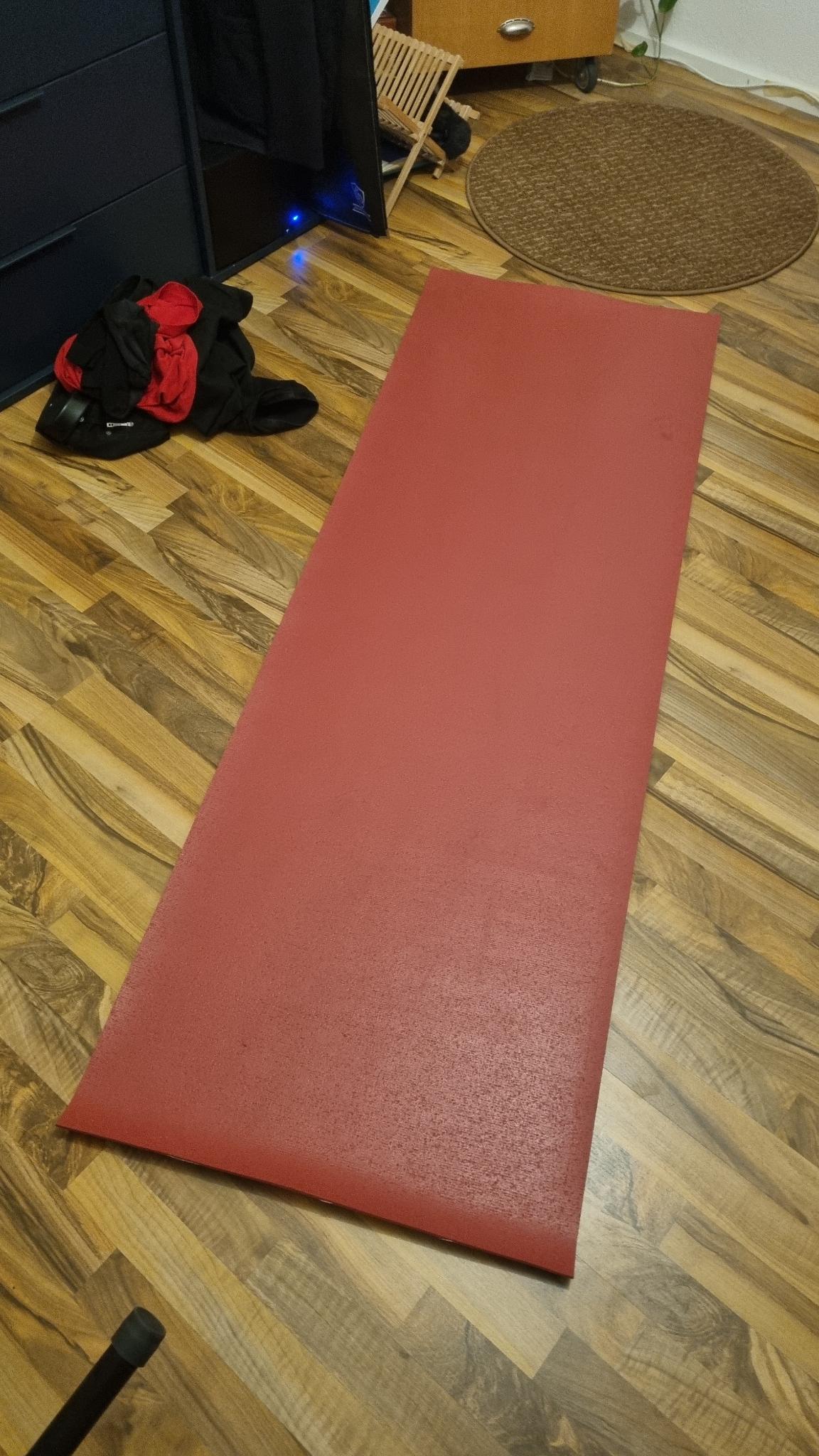 Yoga mat in my office